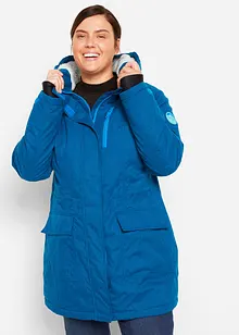 Outdoor parka met teddy fleece en capuchon, waterdicht, bonprix