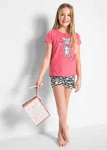 Meisjes shortama van biologisch katoen (2-dlg. set), bonprix