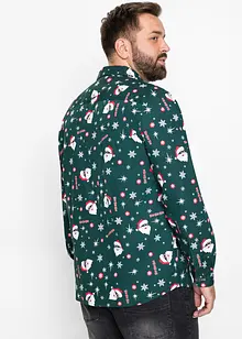 Overhemd met een kerstprint en lange mouwen, slim fit, bonprix