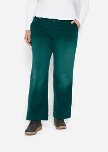 Stretch corduroy broek, wijd, bonprix