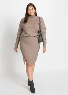 Oversized trui in een zachte viscosemix, bonprix