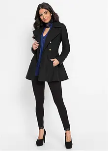 Korte coat in military style, bonprix