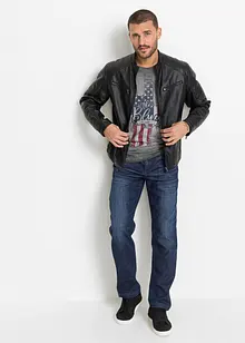 Classic fit stretch jeans met verstevigd kruis, tapered, bonprix