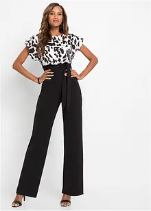 Jumpsuit in wikkellook met print, bonprix