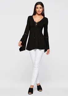 Longsleeve met eyelets en vetersluiting, bonprix