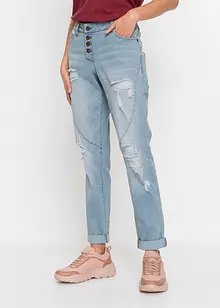 Boyfriend jeans destroyed met gerecycled polyester, bonprix