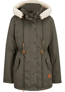 Gewatteerde parka met imitatiebont, bonprix