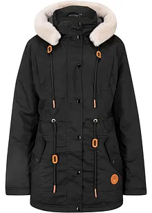 Gewatteerde parka met imitatiebont, bonprix