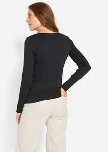 Katoenen longsleeve met ronde hals, bonprix