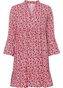 Mini jurk met volants van viscose, bonprix