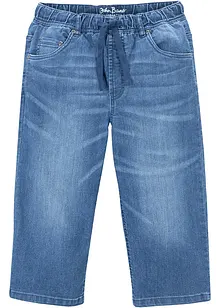 Jongens lang instap jeans bermuda, slim fit, bonprix