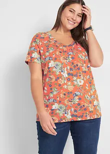 Shirt met print, korte mouw, bonprix