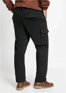 Regular fit stretch cargo thermobroek, straight, bonprix