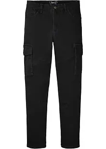 Slim fit stretch cargo broek, straight, bonprix