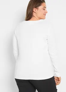 Longsleeve met carréhals (set van 2), bonprix