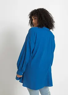 Lange crinkle blouse, wijd model, bonprix