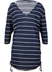 Lang strandshirt met capuchon van viscose, bonprix