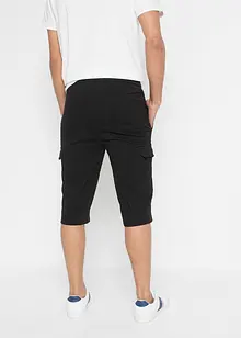 Sweat bermuda met cargozakken van puur katoen, bonprix