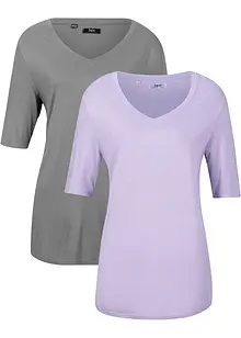 Viscose T-shirt (set van 2), bonprix