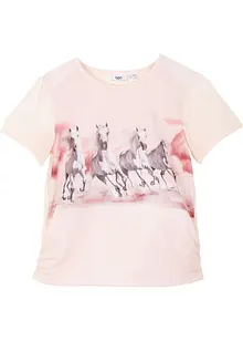 Meisjes T-shirt met paardenprint, bonprix