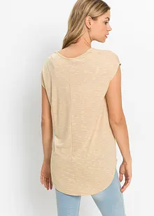 Longshirt met tekstprint in reliëf, bonprix