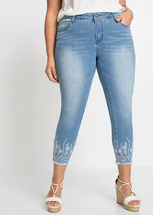 Skinny jeans met mid waist, bonprix