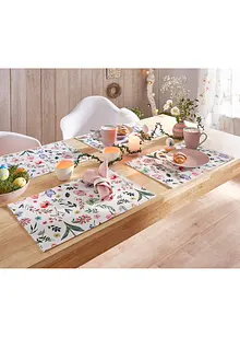 Placemats met millefleurs (set van 4), bonprix