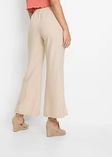 Wijde broek van linnen, bonprix