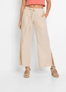 Wijde broek van linnen, bonprix