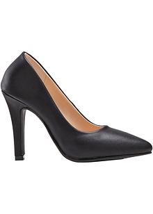 Comfortabele pumps met een lichte plateauzool en een gewatteerde binnenzool  - zwart