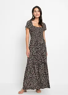 Maxi jurk van viscose, korte maat, bonprix