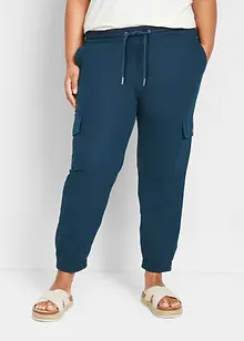 Cargo broek met linnen, bonprix