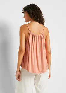 Top met spaghettibandjes van soepele viscose, bonprix
