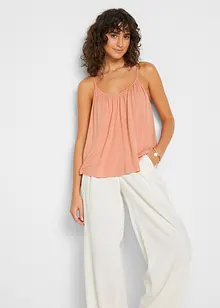 Top met spaghettibandjes van soepele viscose, bonprix