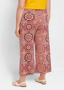 Wijde jersey culotte met brede, gesmokte band, 7/8 lengte, bonprix