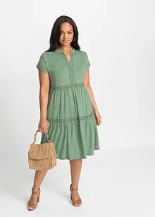 Tuniekjurk met kant van vloeiende viscose, bonprix