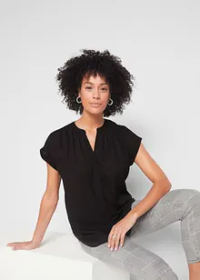 Blouse van crêpe georgette, bonprix