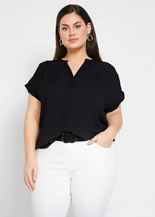 Blouse van crêpe georgette, bonprix