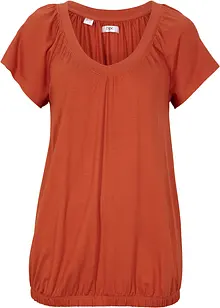 Shirt in een viscosemix, korte mouw, bonprix