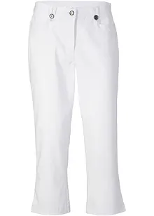 Bengaline 7/8 broek met splitjes en comfortband, bonprix