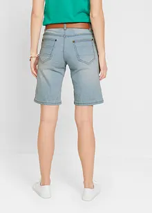 Mid waist jeans bermuda, straight, bonprix