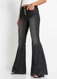 Flared jeans met onafgewerkte randen, bonprix