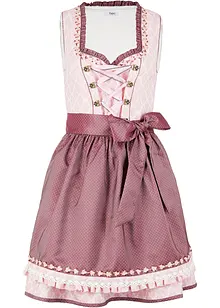 Dirndl met schort, knielang (2-dlg. set), bonprix