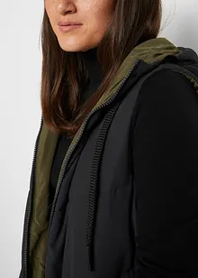 Reversibel bodywarmer van gerecycled polyester met capuchon, bonprix