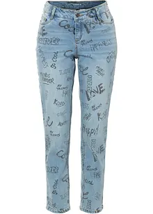 Boyfriend jeans met print, RAINBOW