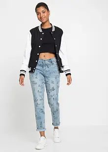 Boyfriend jeans met print, RAINBOW