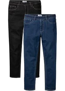 Regular fit instap thermojeans, straight (set van 2), John Baner JEANSWEAR