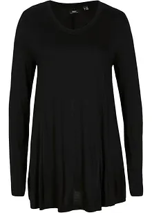 Longsleeve van viscose, wijd uitlopend, bonprix