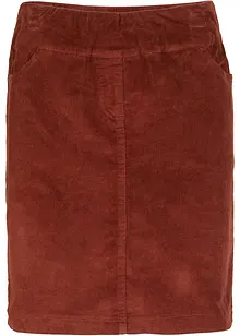 Stretch corduroy rok met een comfortabele band, bonprix