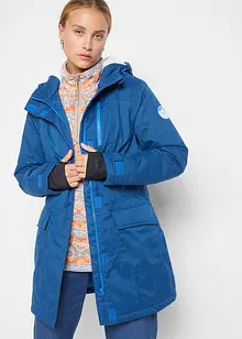 Outdoor parka met teddy fleece en capuchon, waterdicht, bonprix